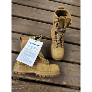 Altama Army Combat Military Boot Tan Suede Tactical Vibram Gore-tex E30800A 6W